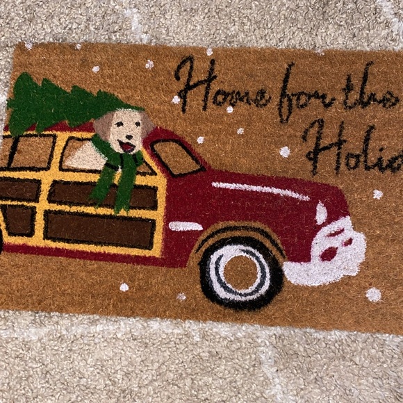 Happy Holidays Coir Doormat - Picture 3 of 7